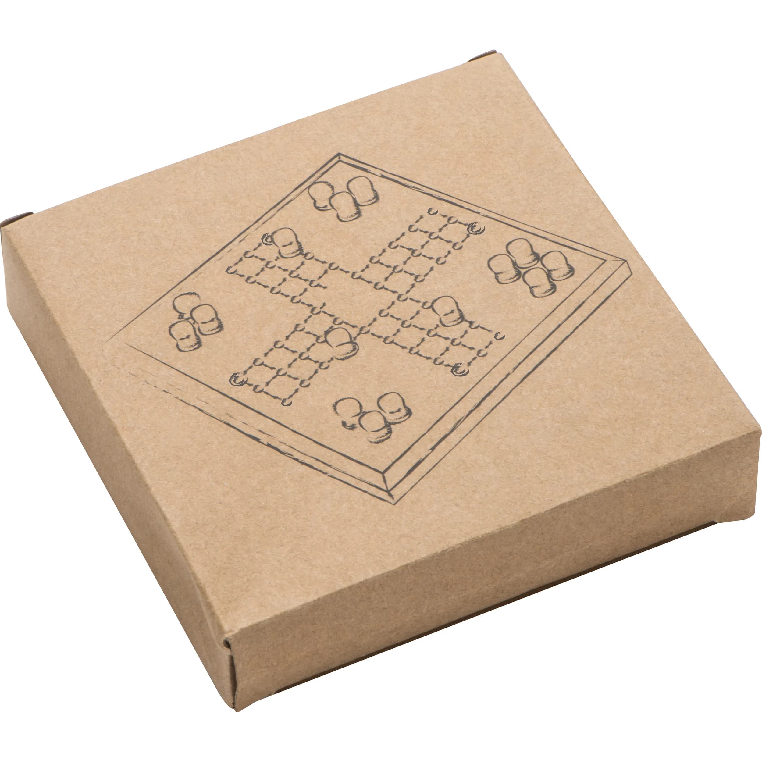 LUDO Spiel aus Holz GREGORY - braun