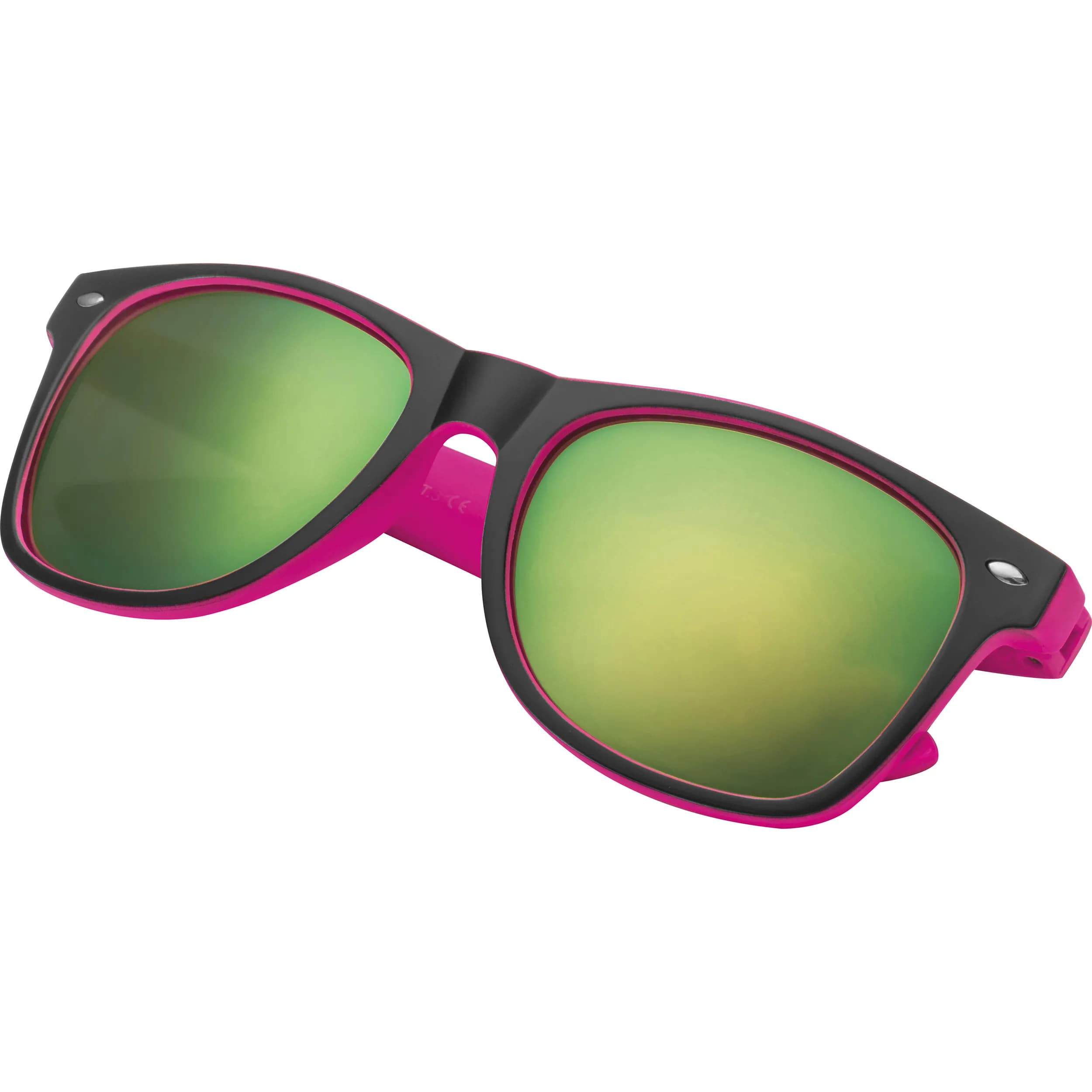 Sonnenbrille aus Kunststoff mit verspiegelten Gläsern, UV 400 Schutz ILONA - pink