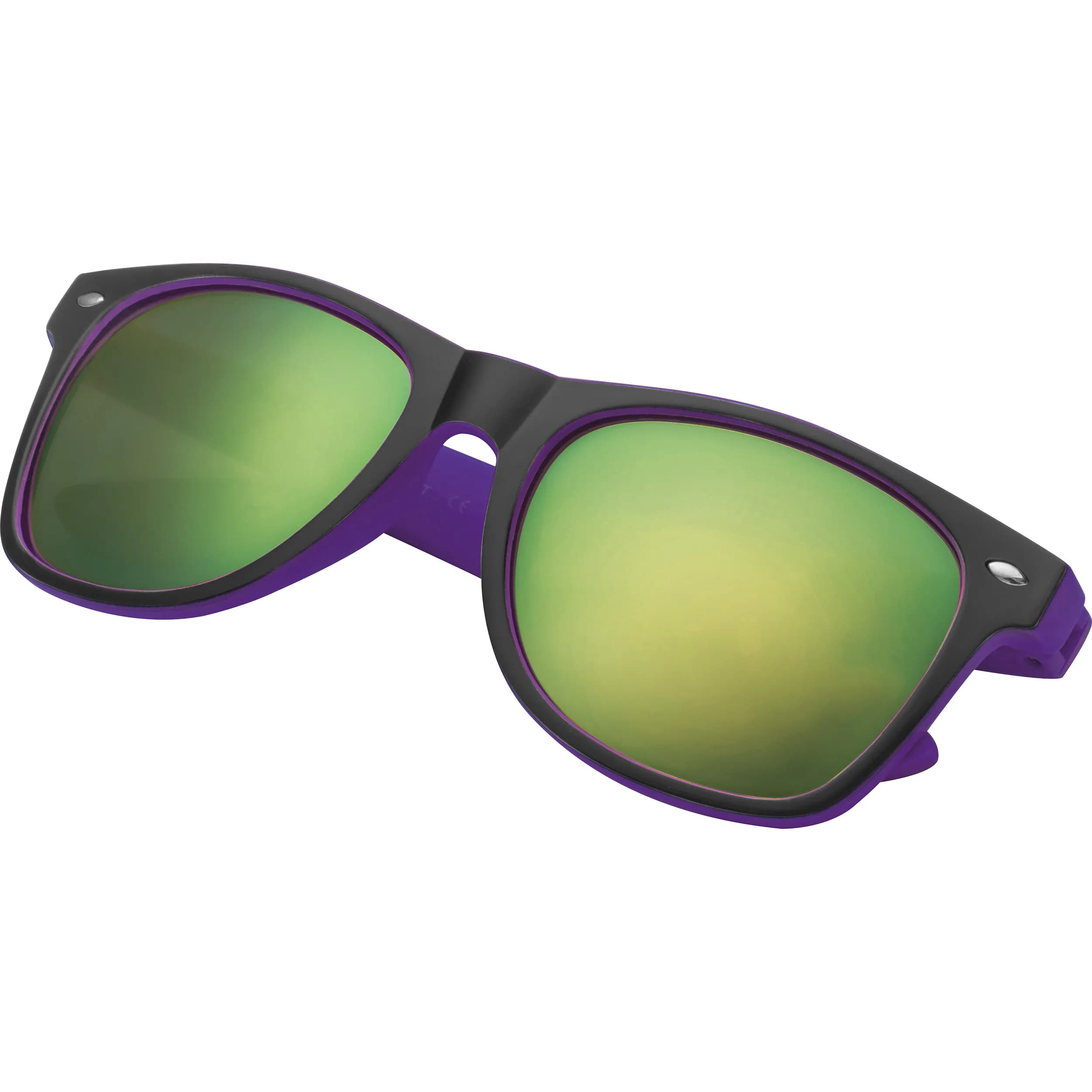 Sonnenbrille aus Kunststoff mit verspiegelten Gläsern, UV 400 Schutz ILONA - violett