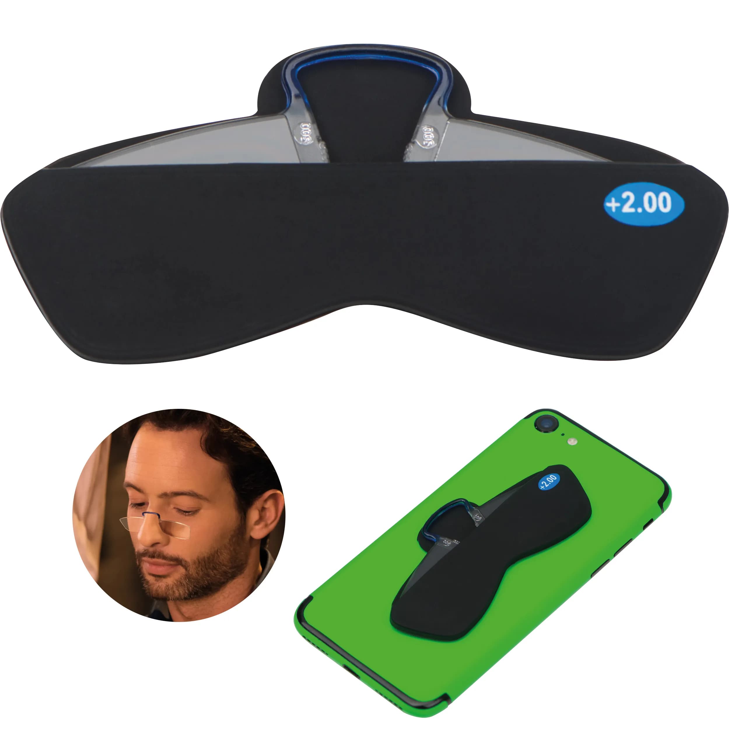 Sehhilfe in einer Tasche CESARE - schwarz