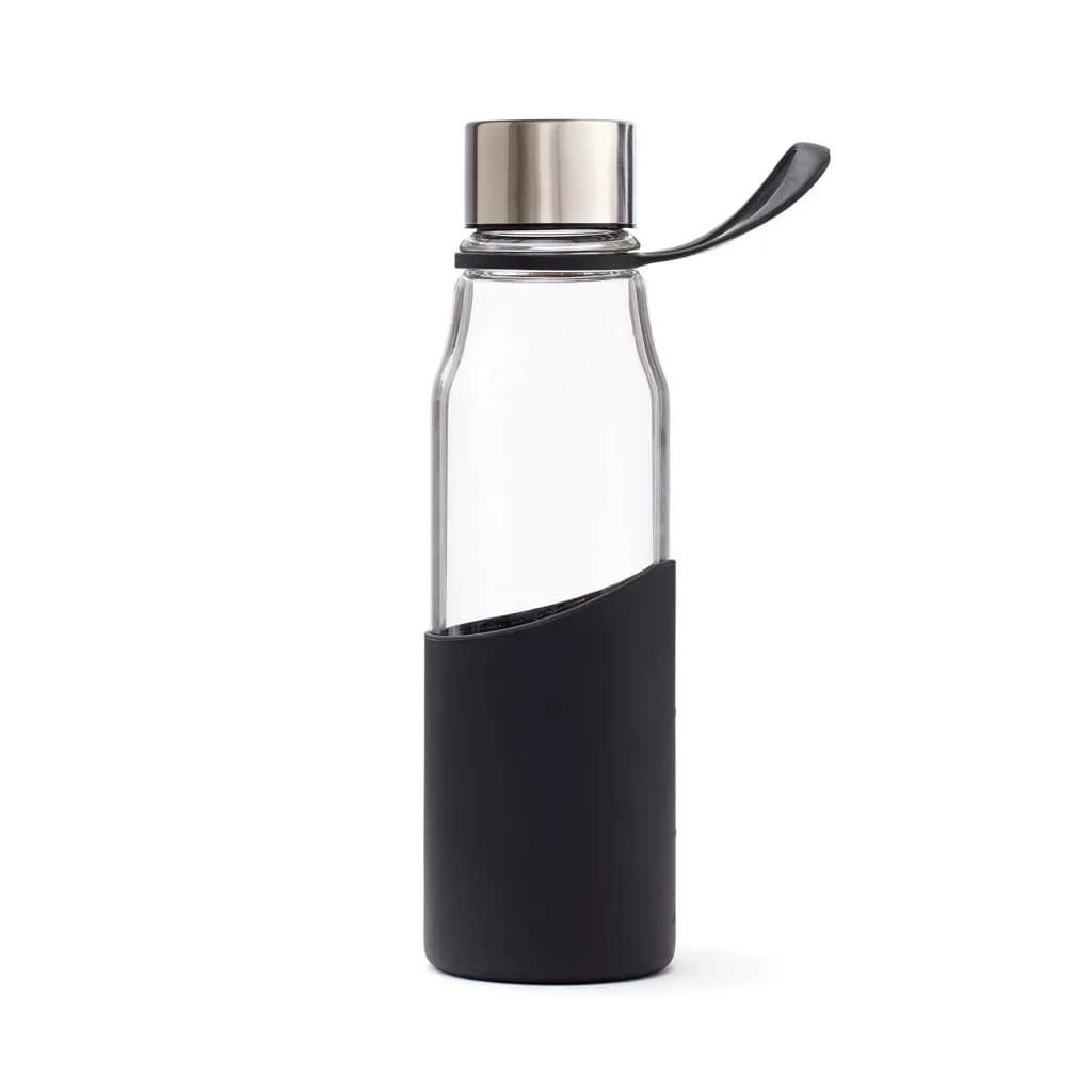 VINGA Lean Glasflasche - schwarz