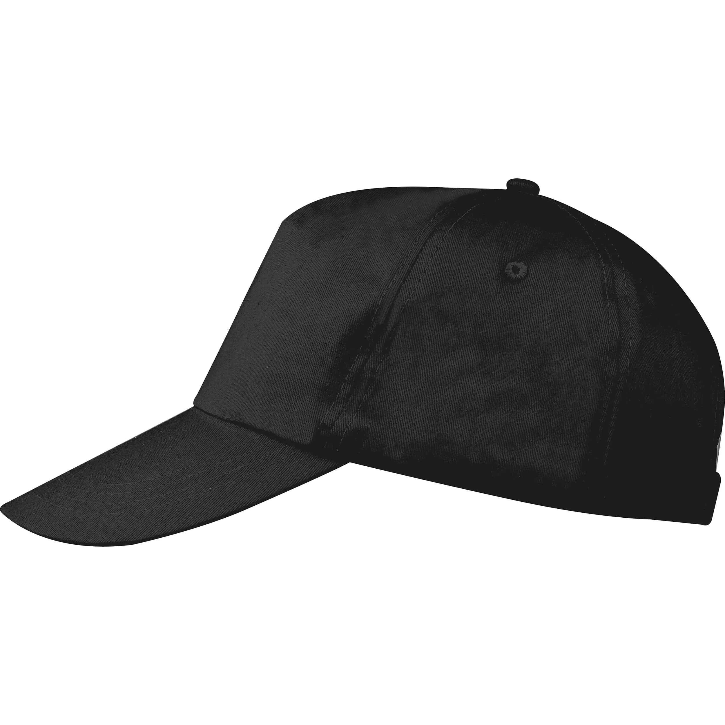 5 Panel Baumwoll-Baseball-Cap MEGAN - schwarz