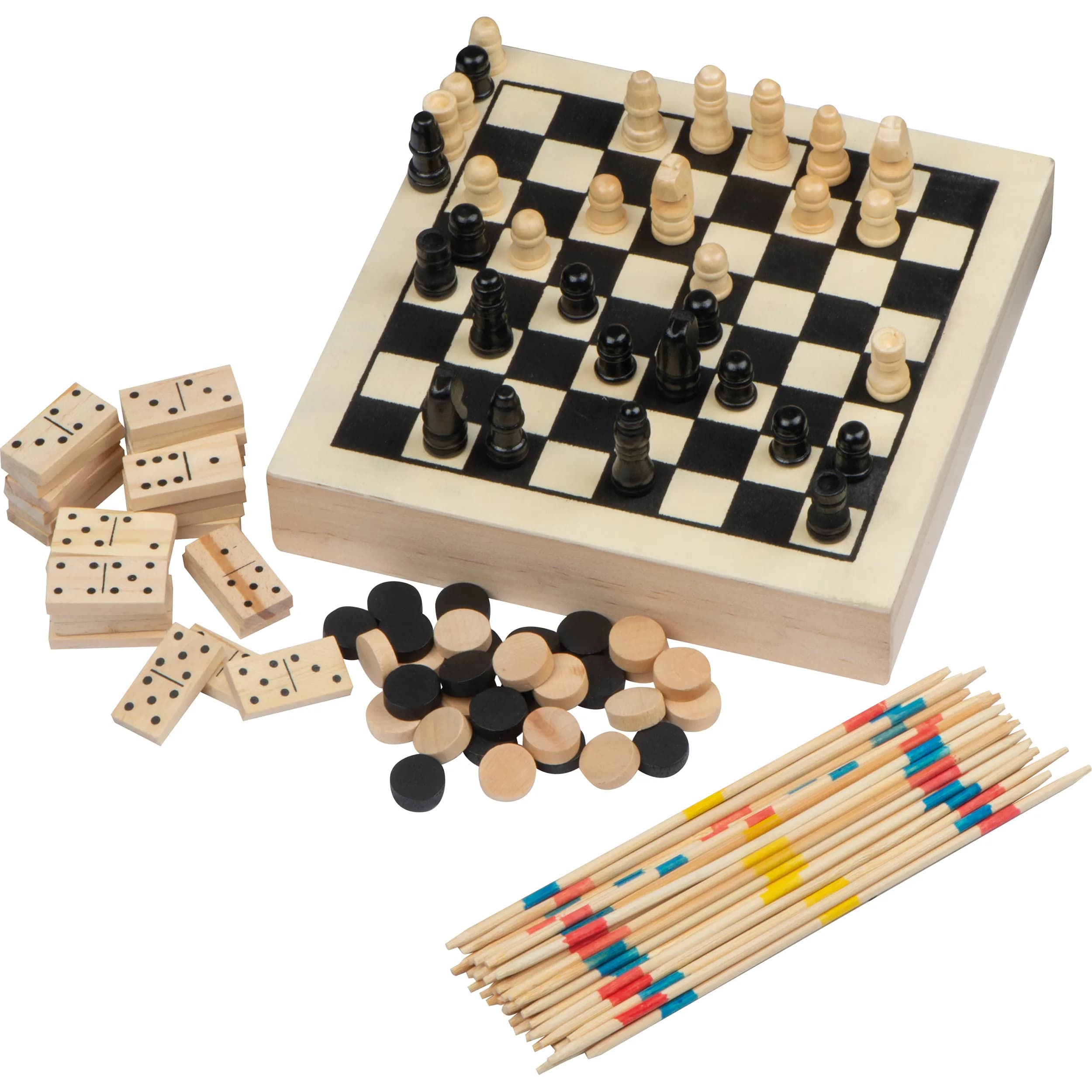 Spieleset in einer Holzbox WINIFRED - beige