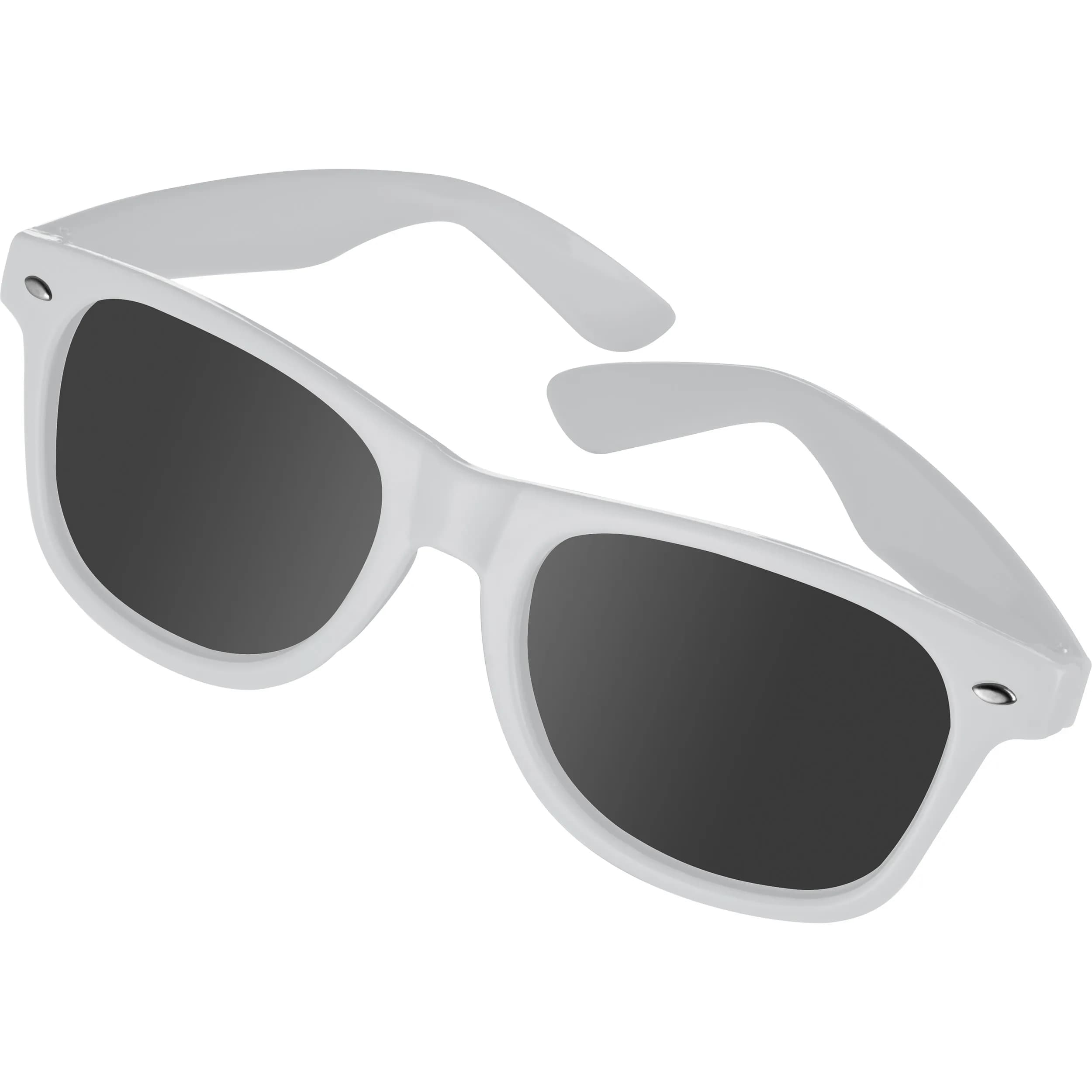 Sonnenbrille aus Kunststoff im Nerdlook, UV 400 Schutz GIANNA - weiss