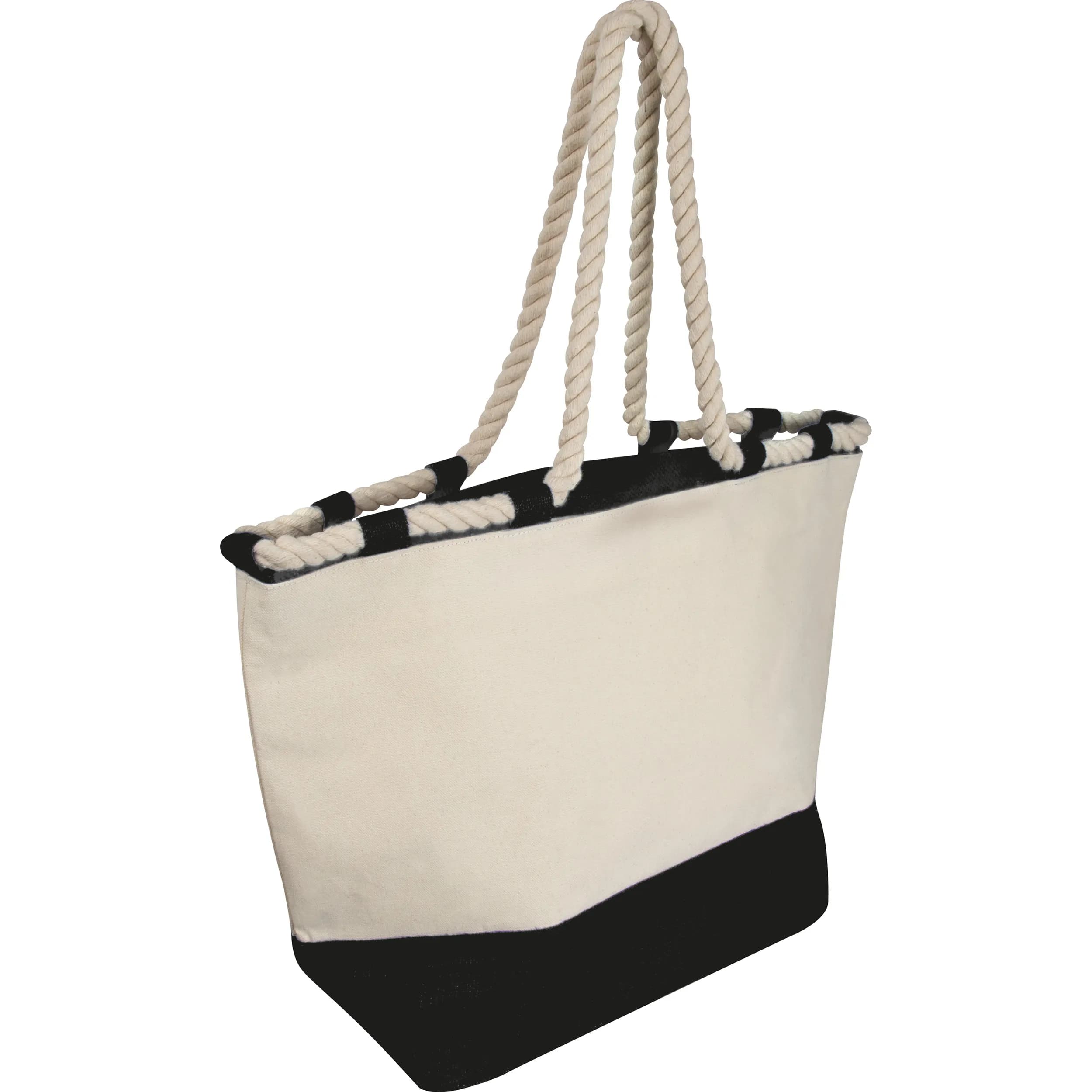 Jutetasche mit Kordel LIANA - schwarz