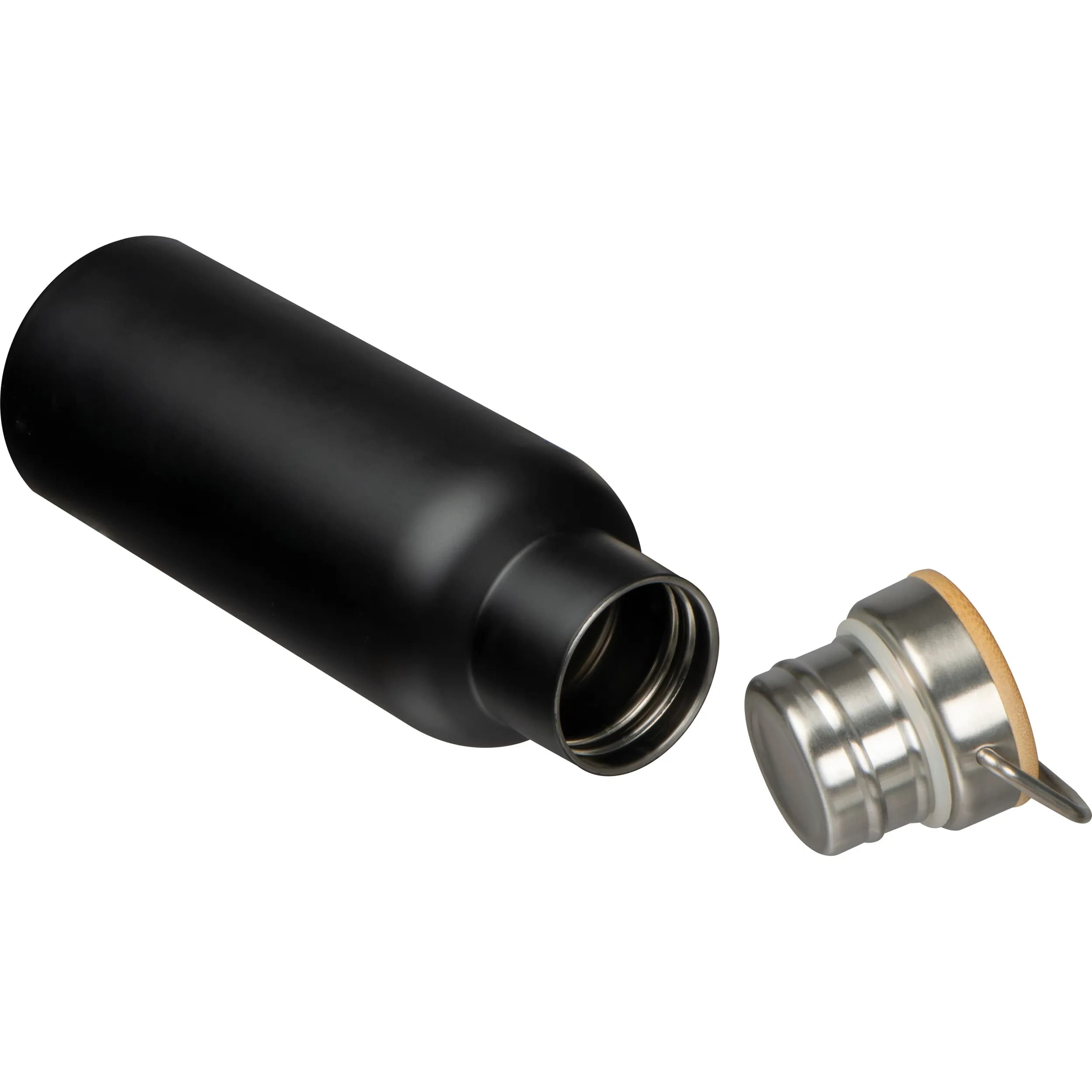 Vakuum Isolierflasche aus Edelstahl, 500 ml EDOARDO - schwarz