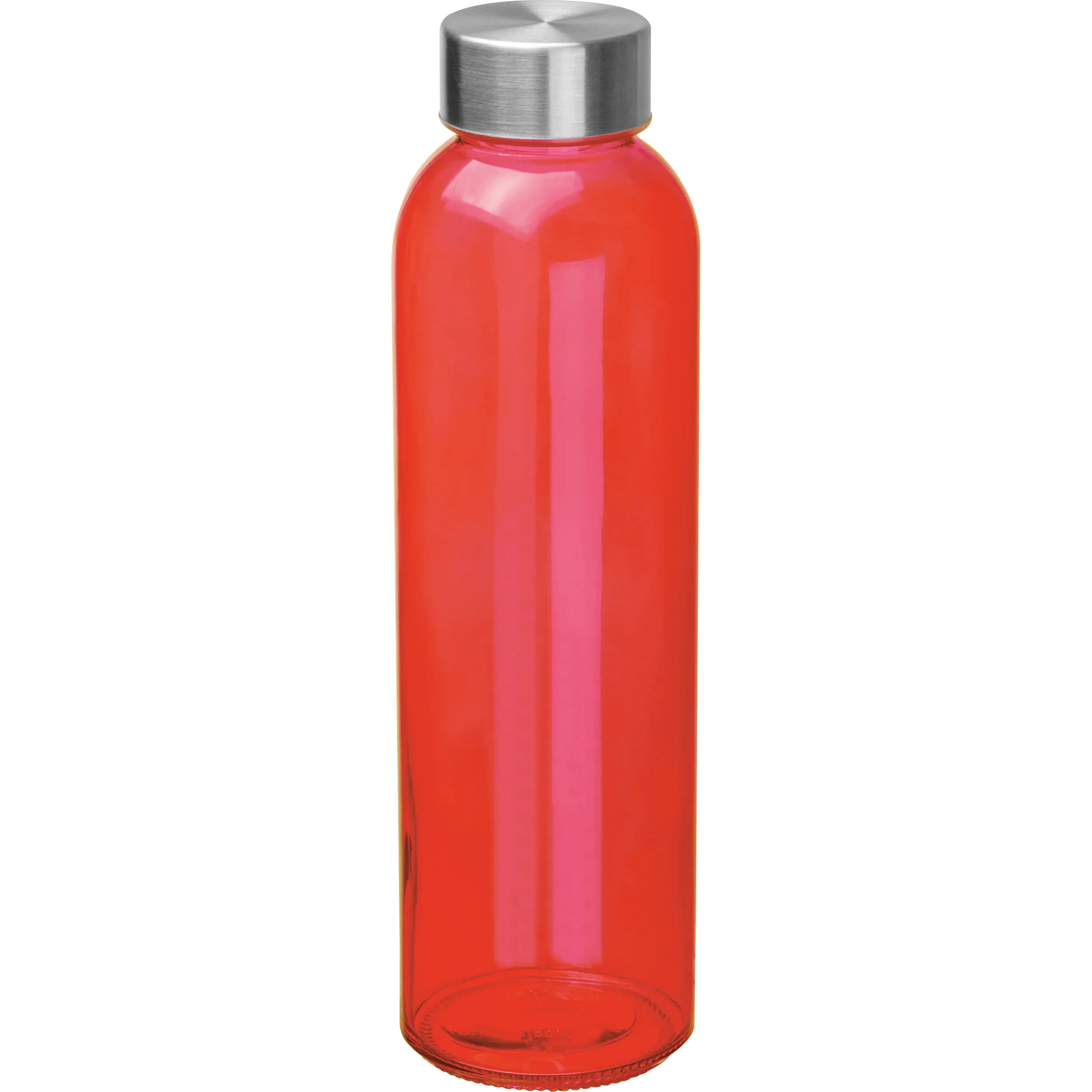 Trinkflasche aus Glas, 500ml EUGEN - rot