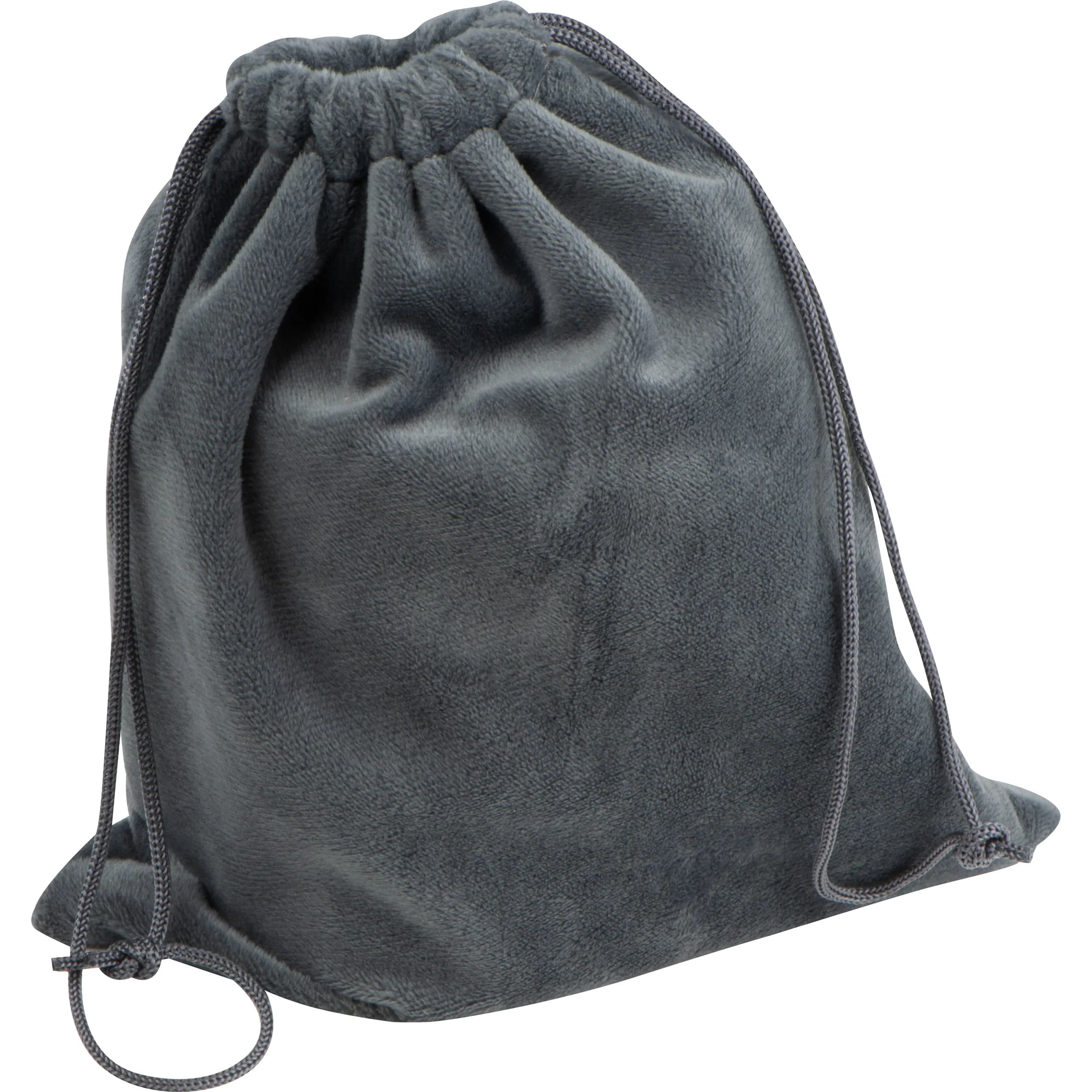 Reiseset Nackenkissen, Schlafbrille, Wäschebeutel SYLVIA - grau