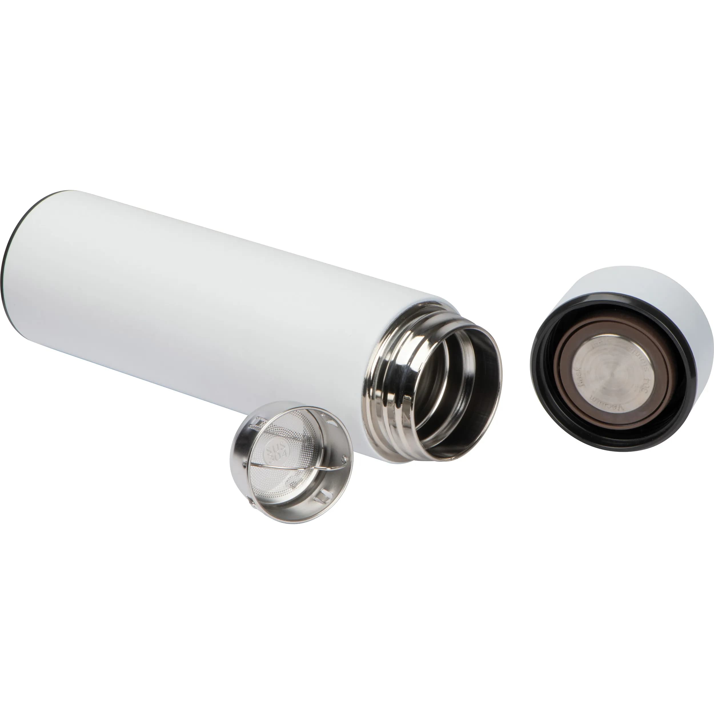 Vakuum Edelstahlflasche mit LED Temperaturanzeige WINSTON - schwarz