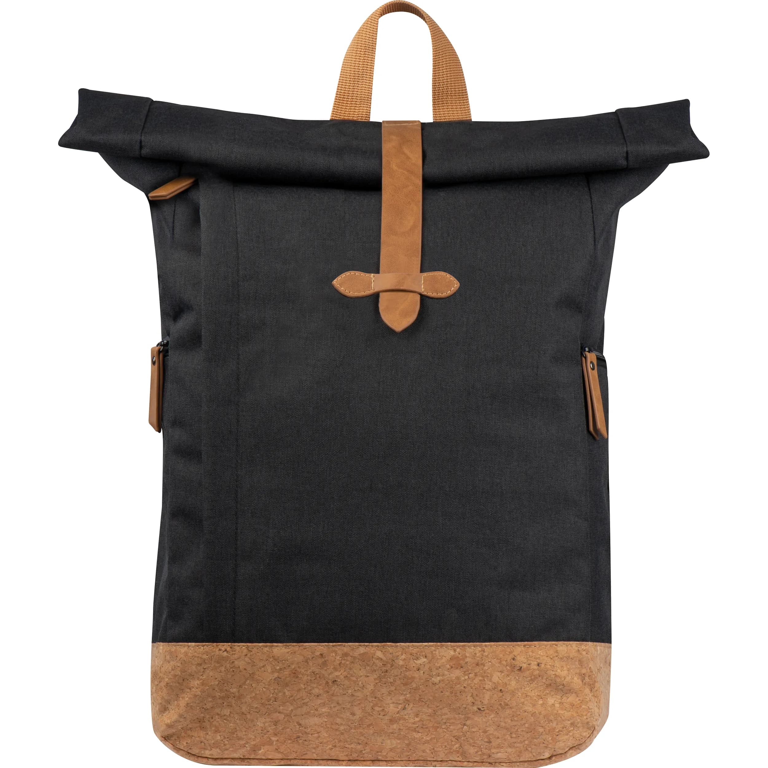 RPET Rucksack mit Korkboden DAGMAR - schwarz