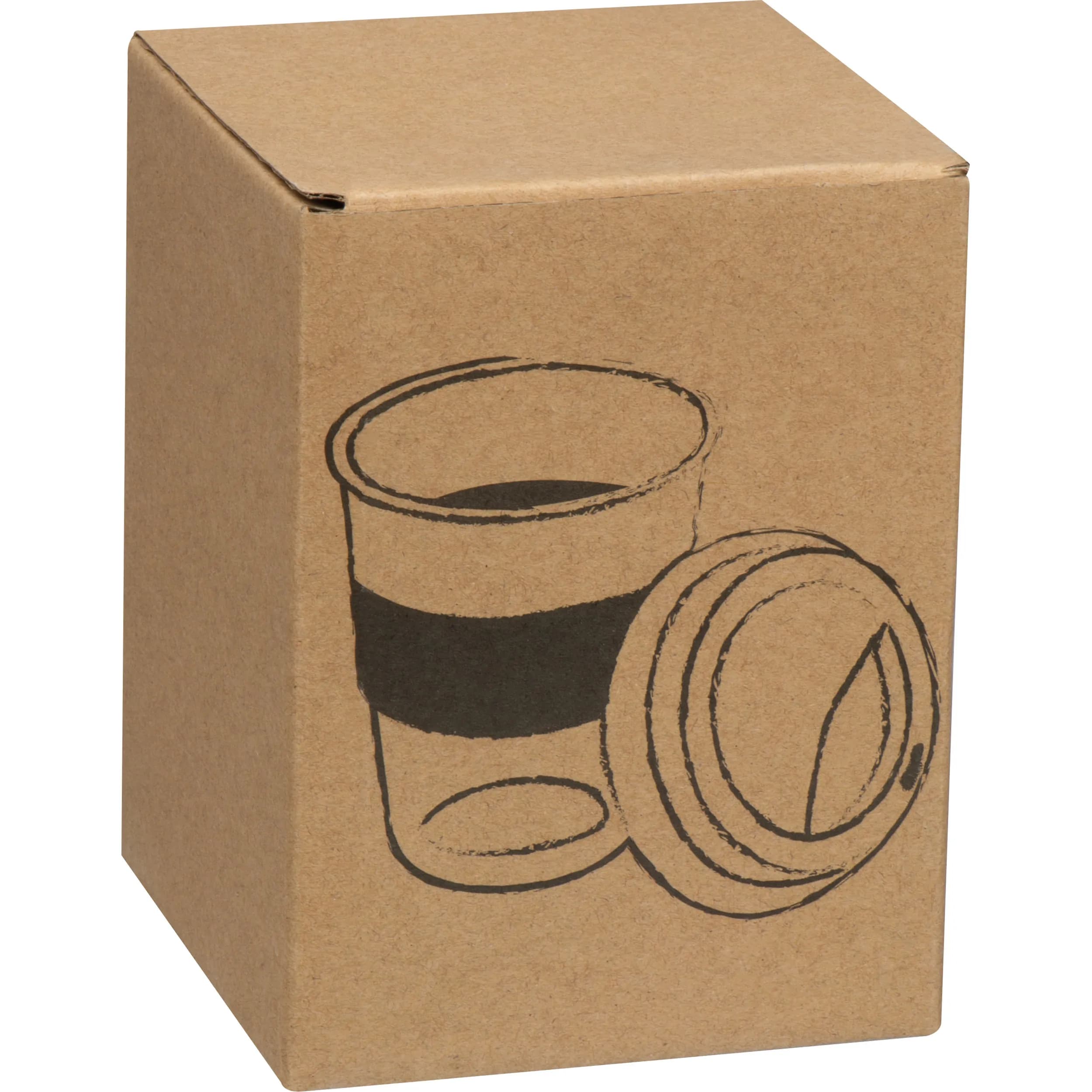 Becher aus Glas, 300ml AMANDA - schwarz