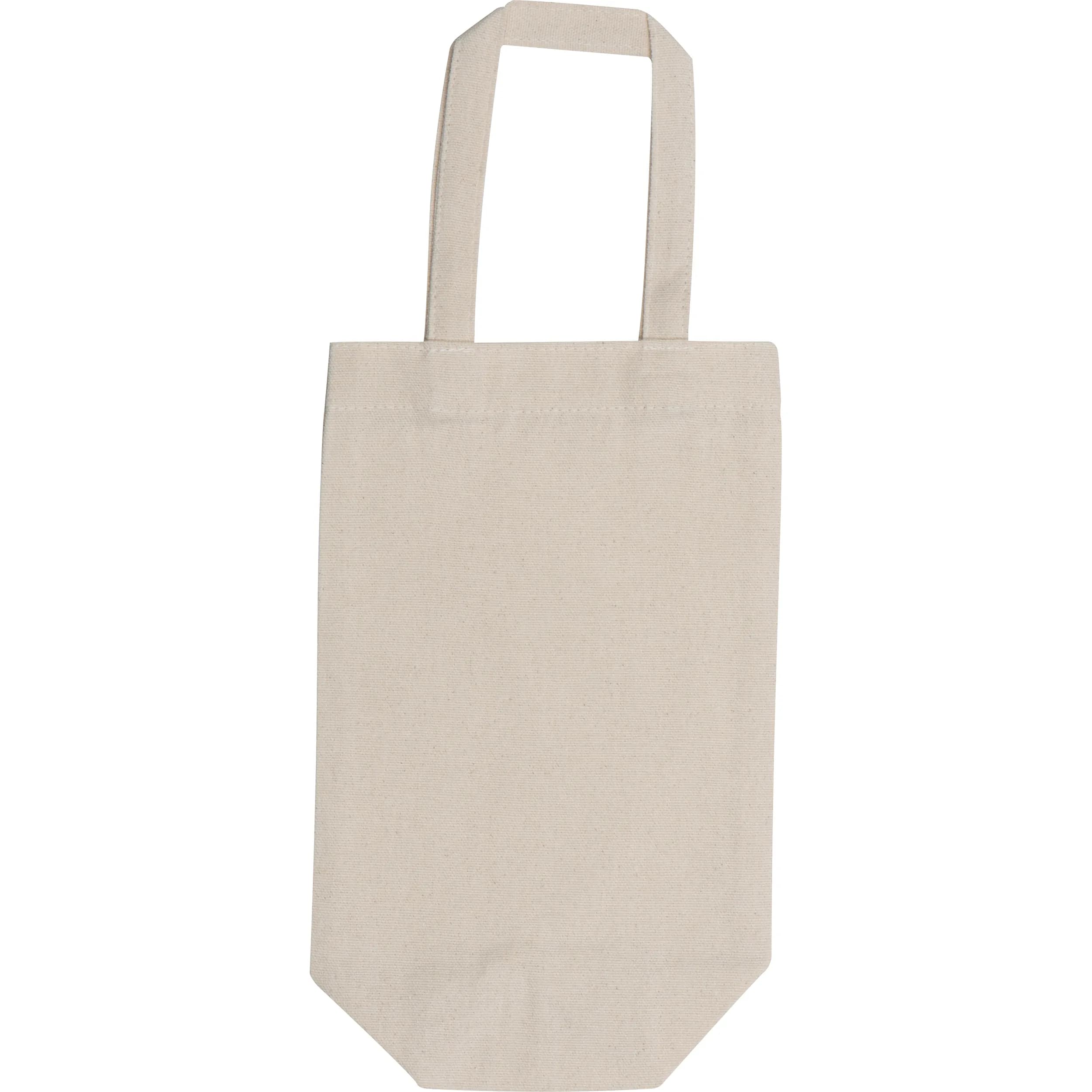 Geschenktasche aus Baumwolle für Flaschen ROBIN - beige