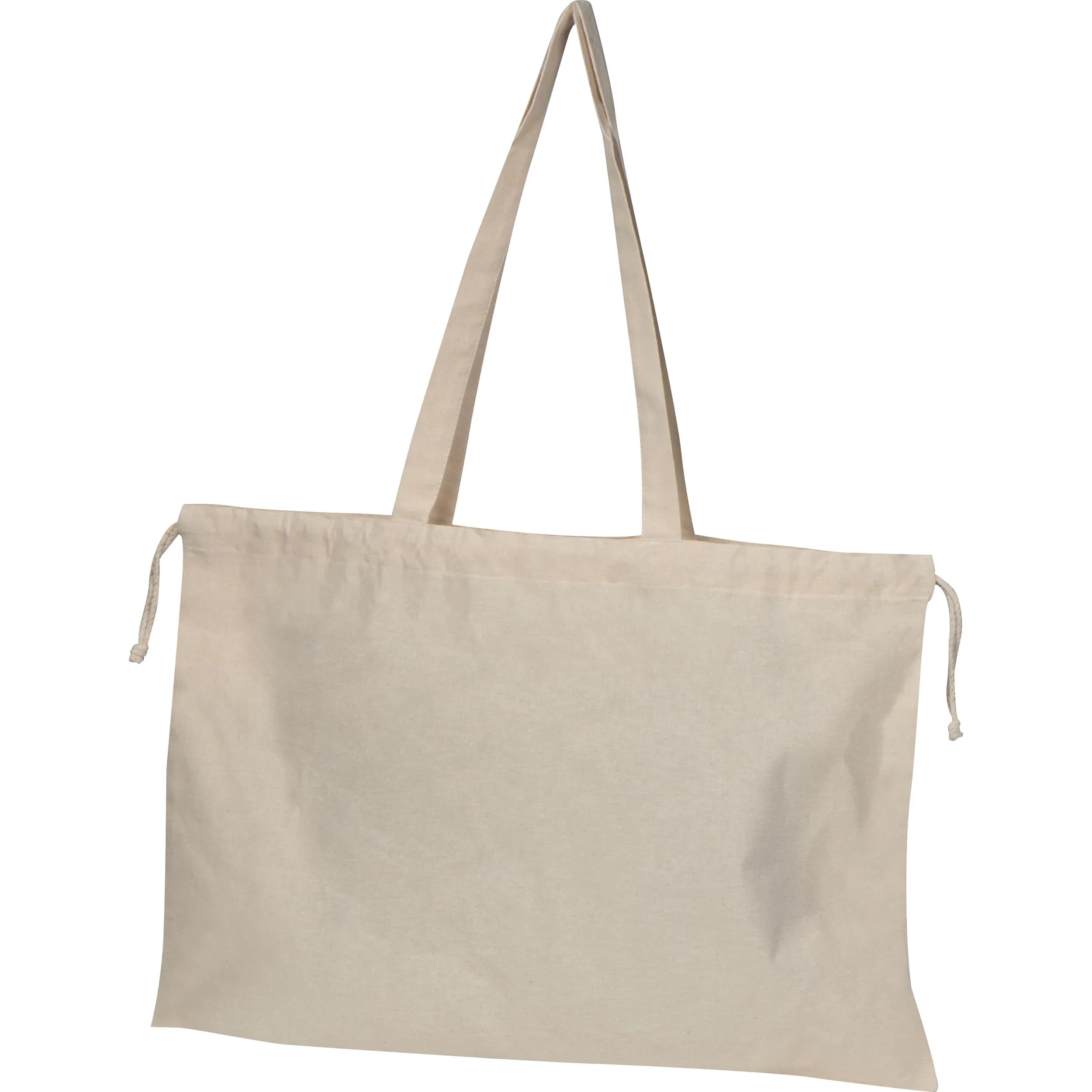 Bio Baumwolltasche mit Verschluss DALE - beige
