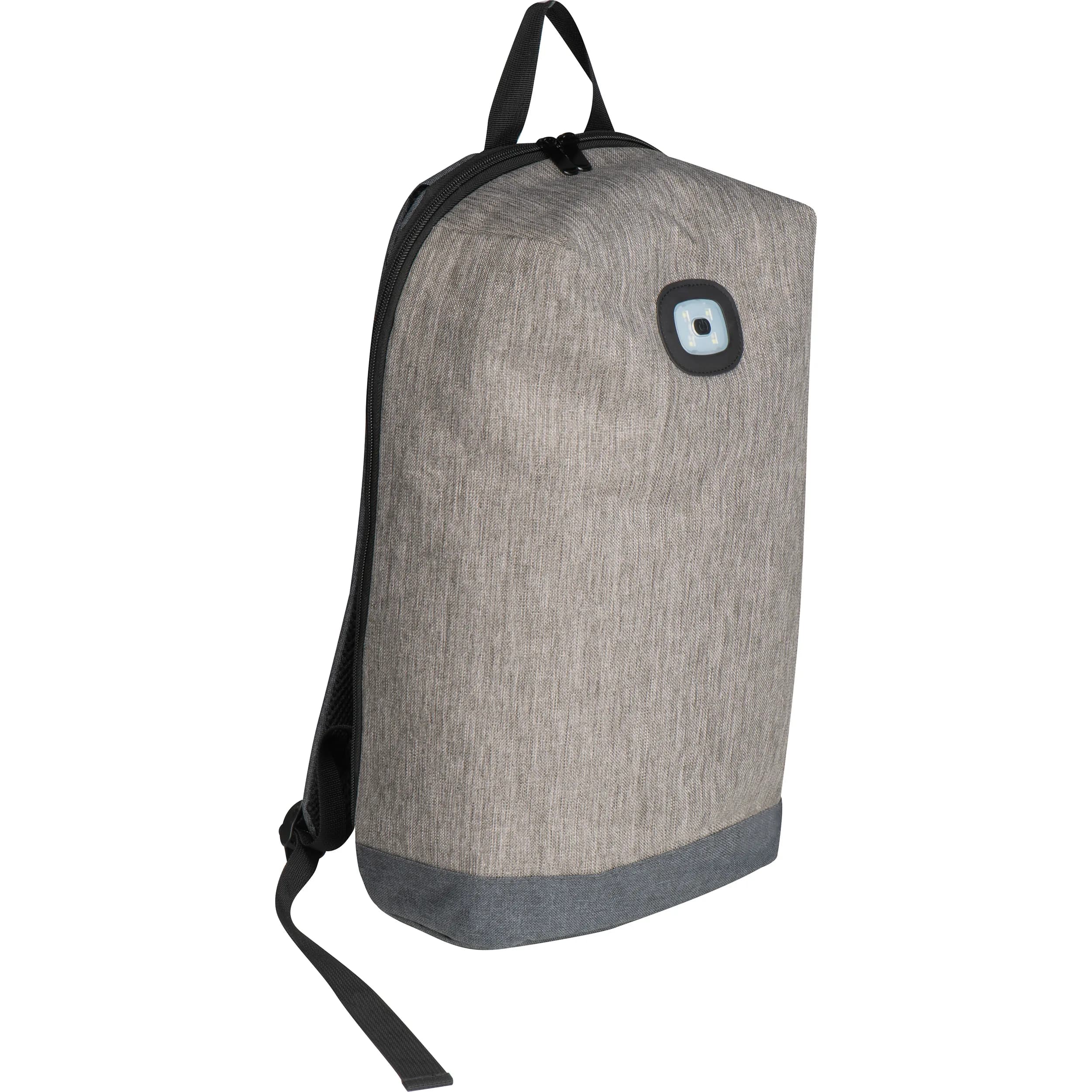 Rucksack mit integriertem LED Licht SANDRO - grau