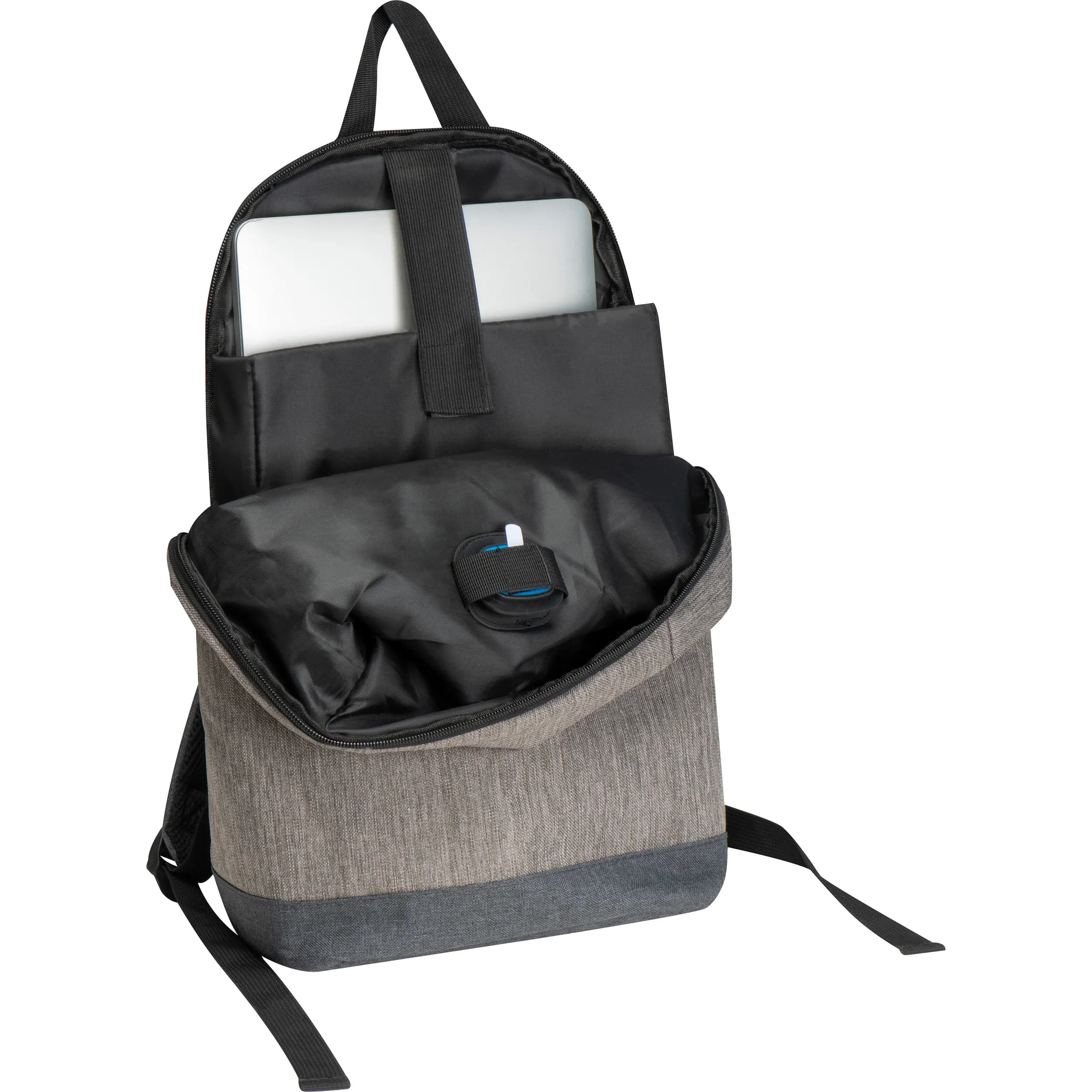Rucksack mit integriertem LED Licht SANDRO - grau