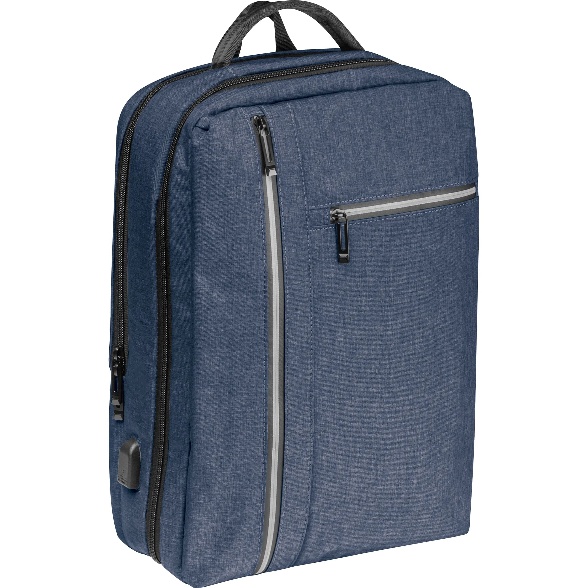 Wasserabweisender Rucksack aus Nylon EDITH - blau