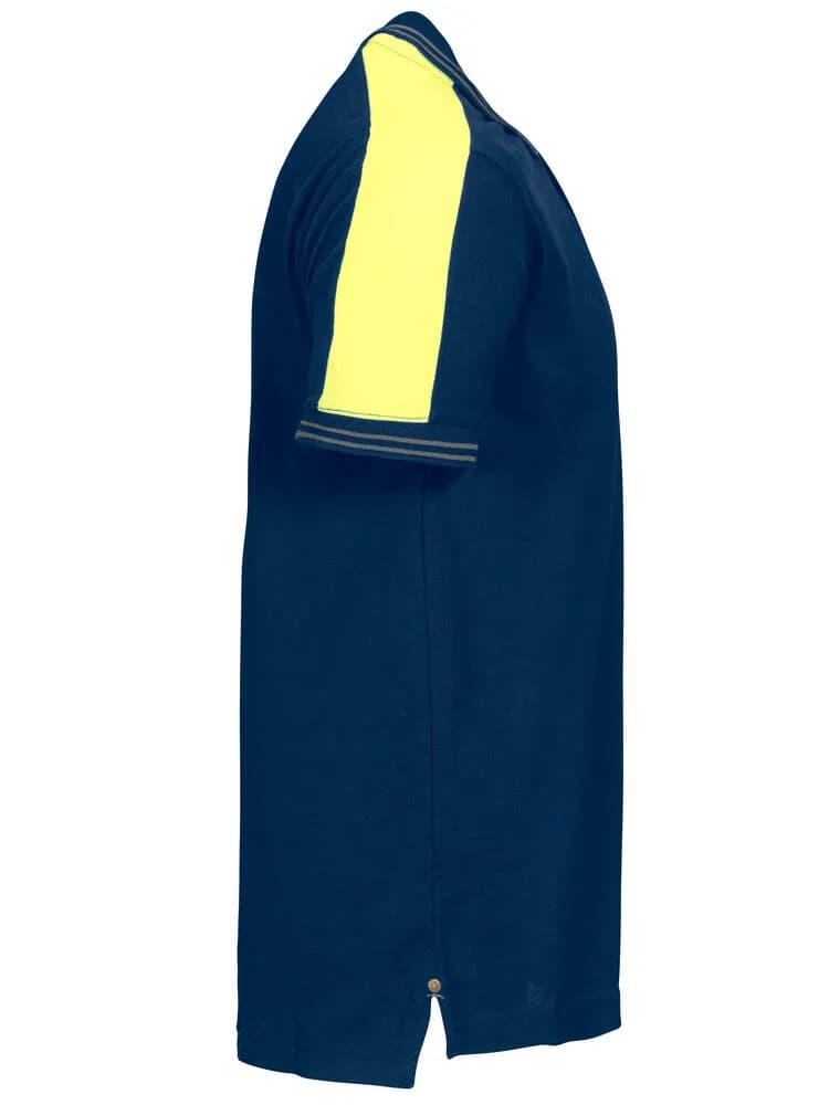 2018 POLO PIQUE - Marine/Gelb