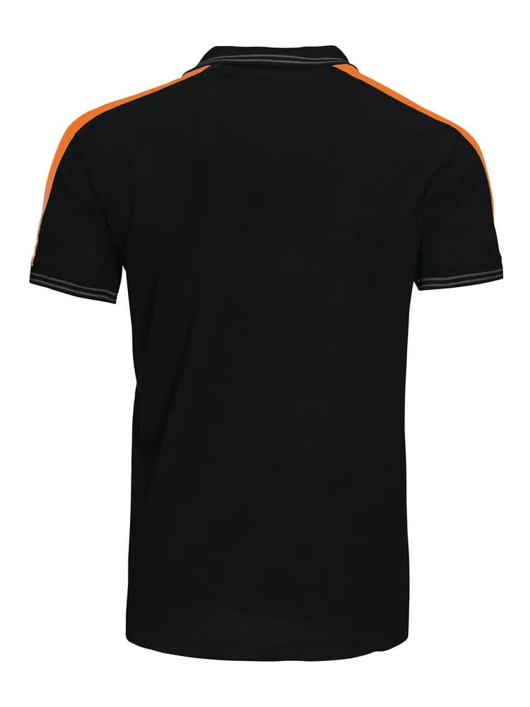 2018 POLO PIQUE - Schwarz/Orange
