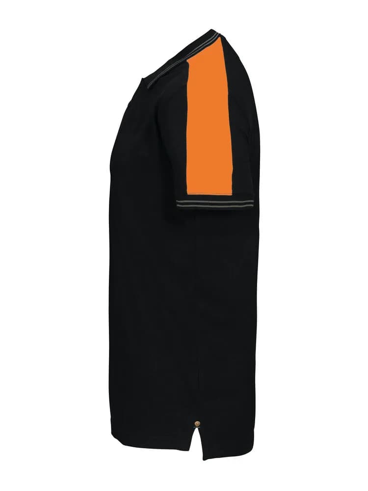 2018 POLO PIQUE - Schwarz/Orange