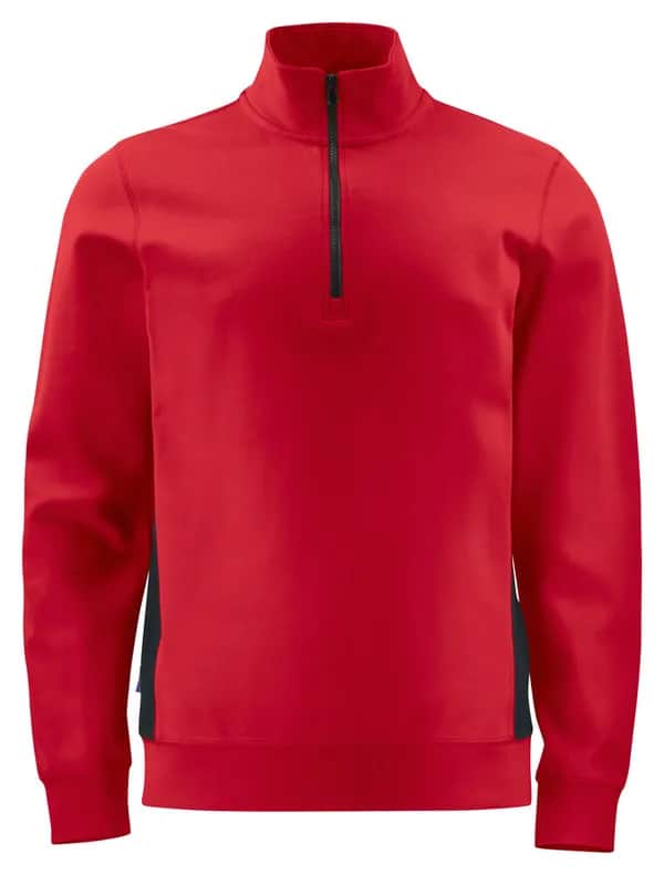 2128 SWEATSHIRT HALF ZIP - Rot