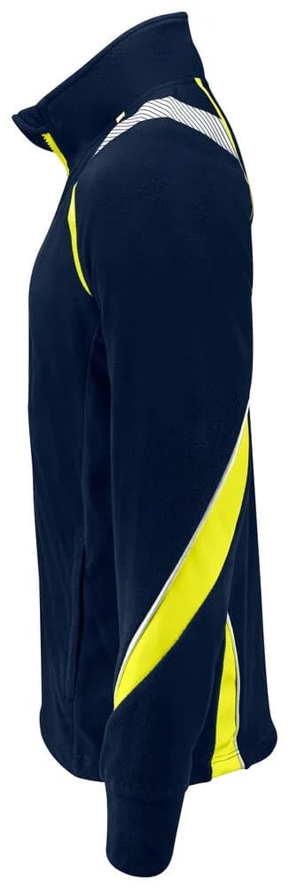 2328 MICROFLEECE-JACKE - Gelb/Marine