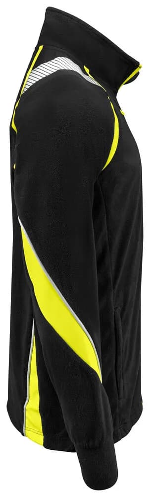 2328 MICROFLEECE-JACKE - Schwarz/gelb