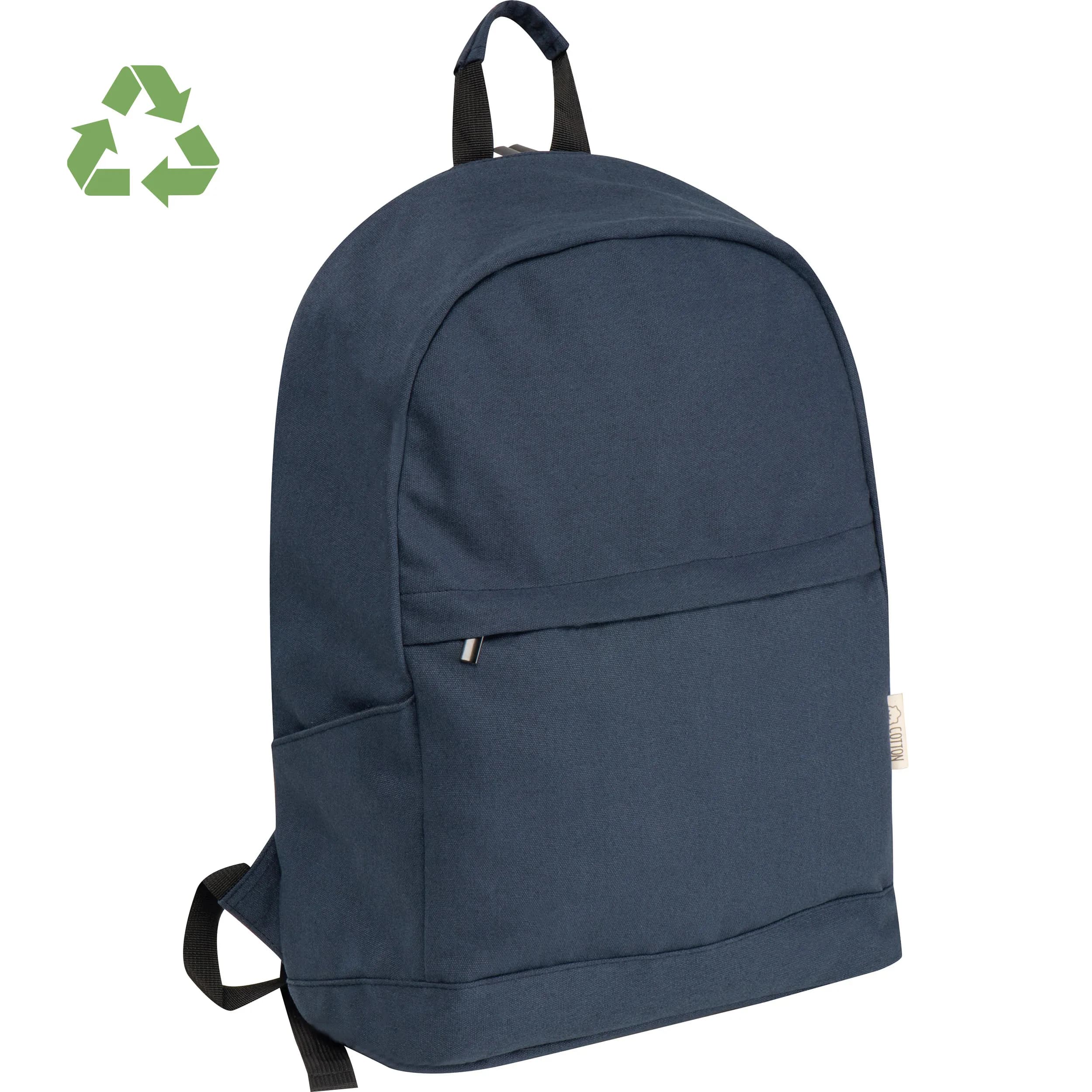 Rucksack aus recycelter Baumwolle DANUTA - dunkelblau