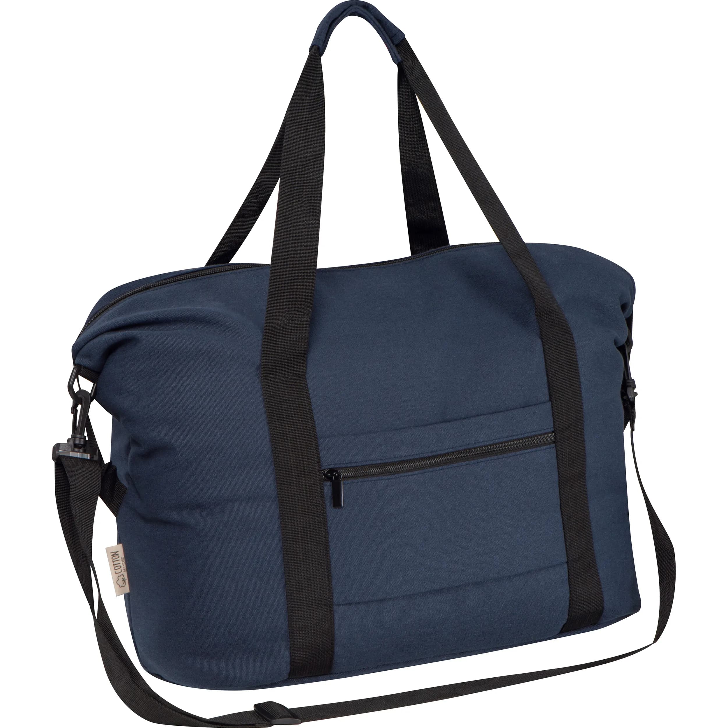 Duffel Bag aus recycelter Baumwolle WESLEY - dunkelblau