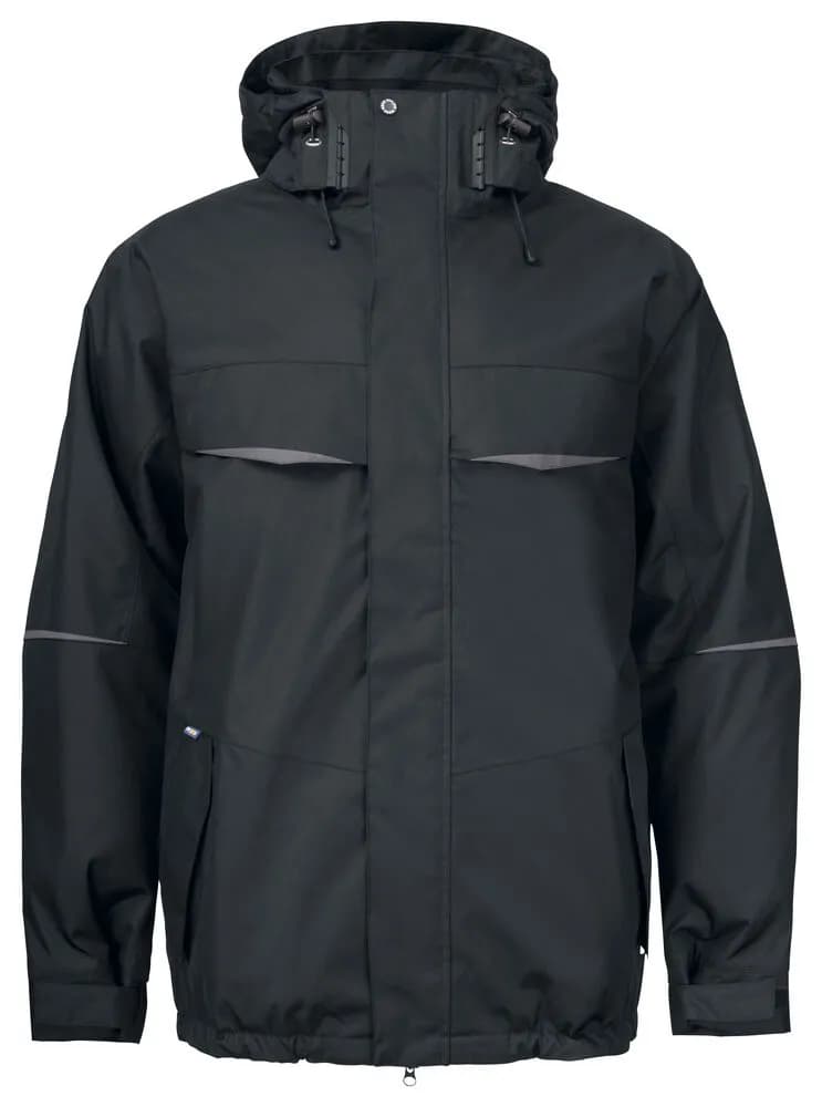 4423 GEPOLSTERTE JACKE - Schwarz
