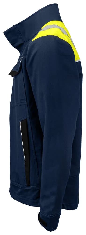 5437 JACKE 100% BAUMWOLLE - Gelb/Marine