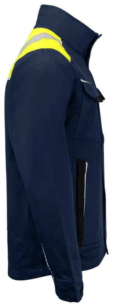 5437 JACKE 100% BAUMWOLLE - Gelb/Marine