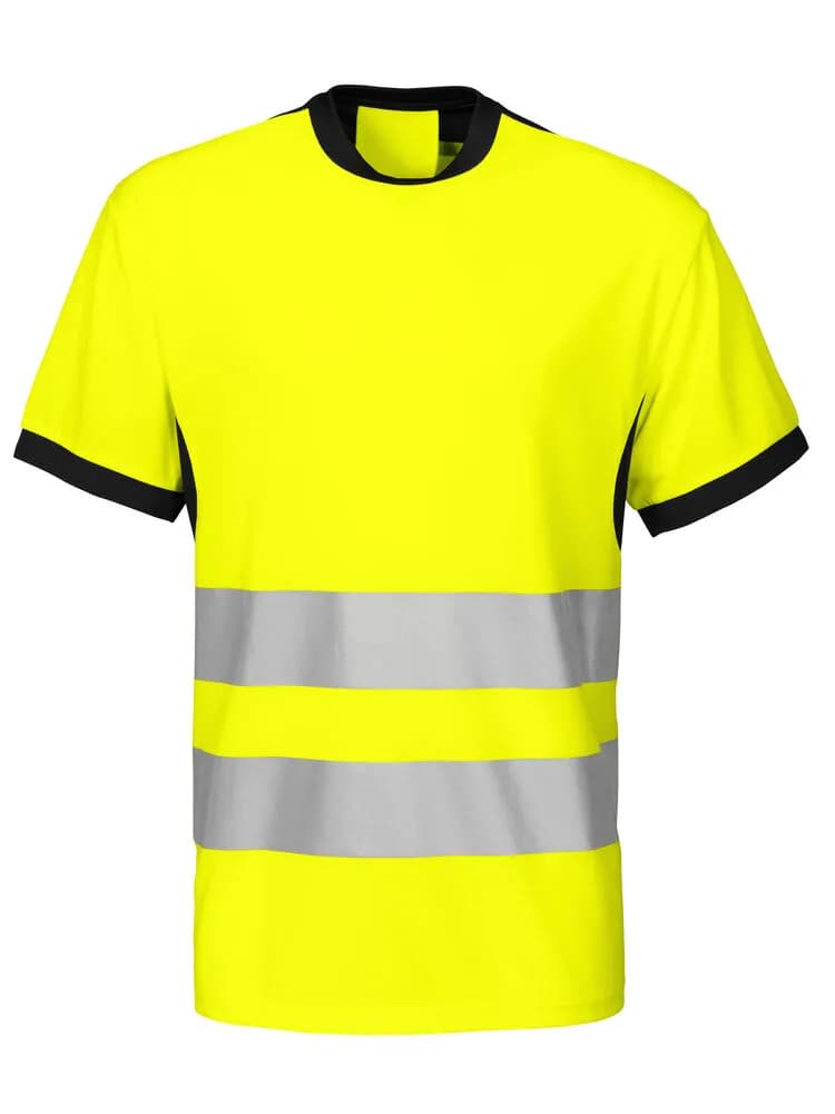 6009 T-SHIRT EN ISO 20471 KLASSE 2 - Gelb/Schwarz
