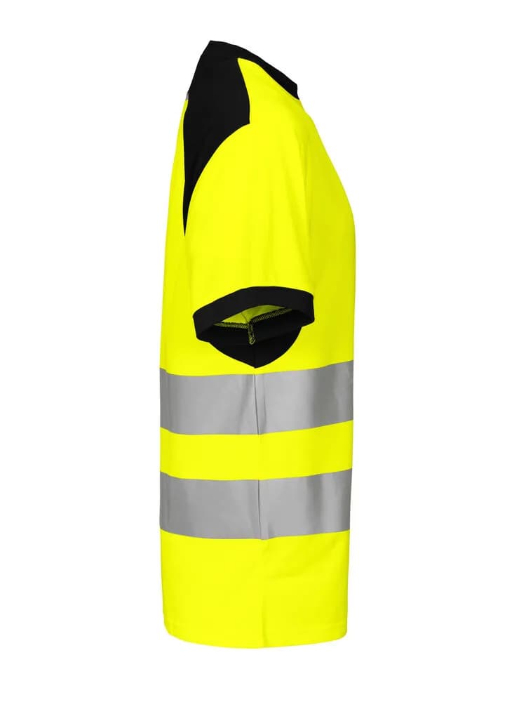 6009 T-SHIRT EN ISO 20471 KLASSE 2 - Gelb/Schwarz