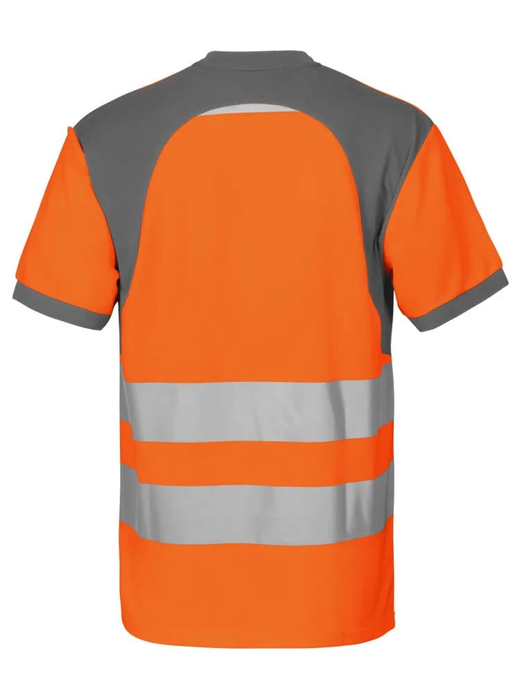 6009 T-SHIRT EN ISO 20471 KLASSE 2 - Orange/Grau