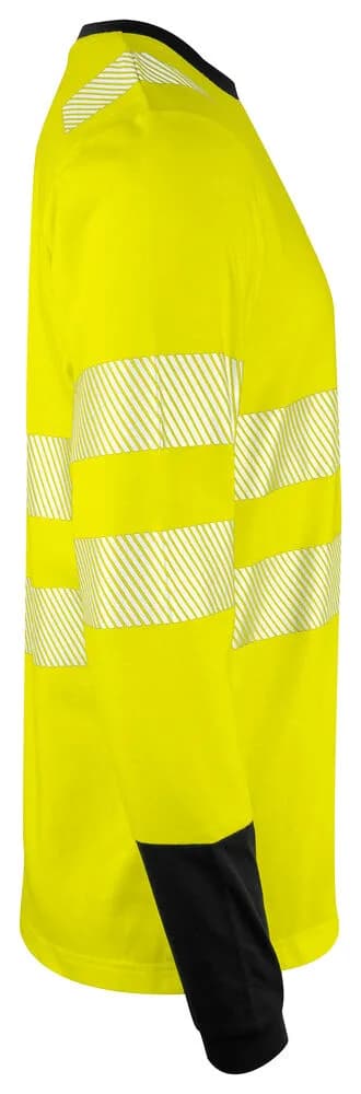 6014 Langarmshirt EN ISO 20471 Klasse 3/2 - Gelb/Schwarz