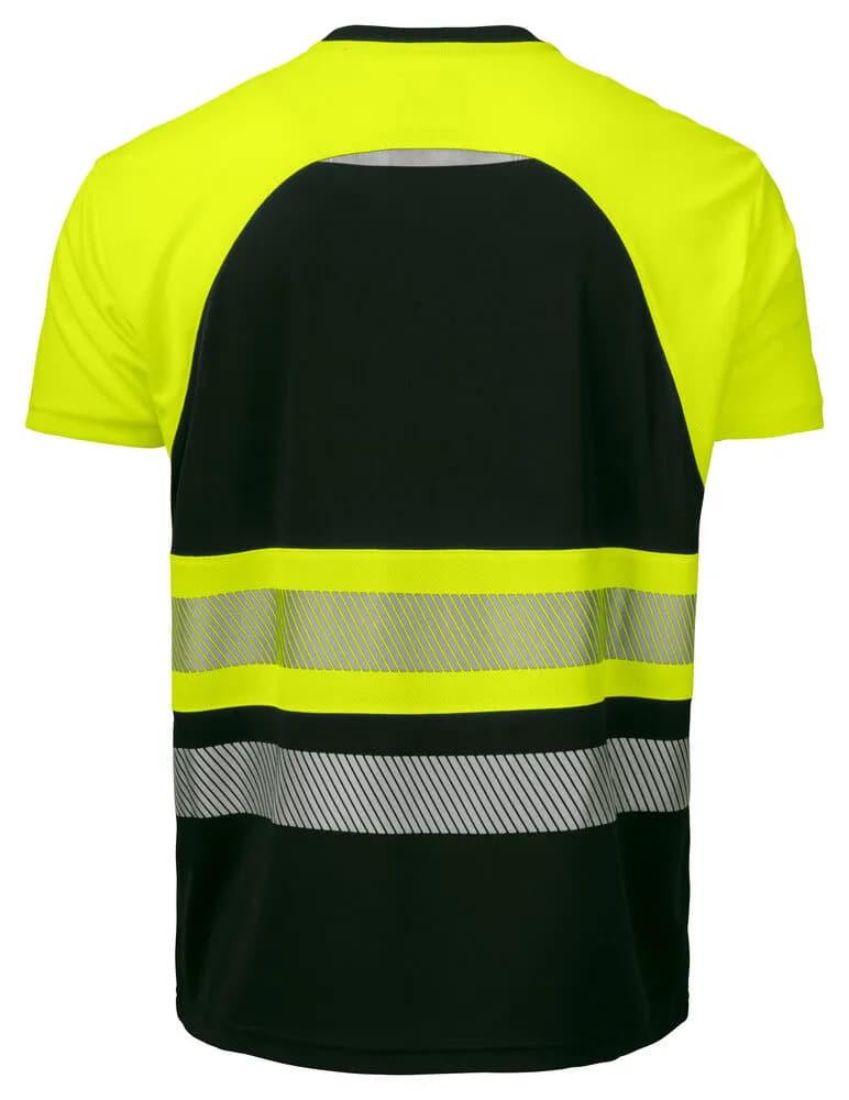 6020 T-SHIRT EN ISO 20471 KLASSE 1 - Gelb/Schwarz