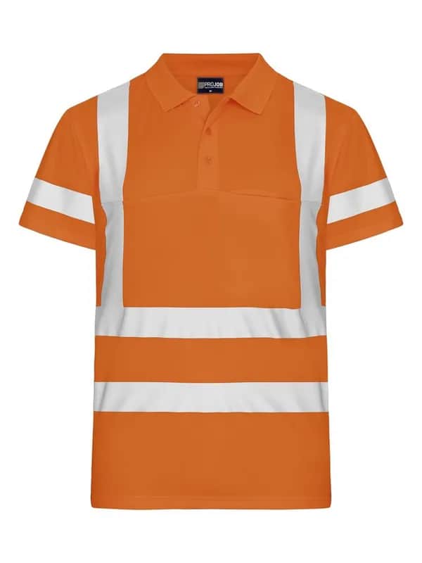 6040 POLO PIQUÉ EN ISO 20471 KLASSE 2/3 - Orange