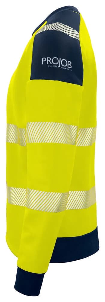 6108 SWEATSHIRT EN ISO 20471 KLASSE 3/2 - Gelb/Marine