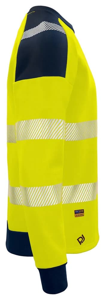 6108 SWEATSHIRT EN ISO 20471 KLASSE 3/2 - Gelb/Marine