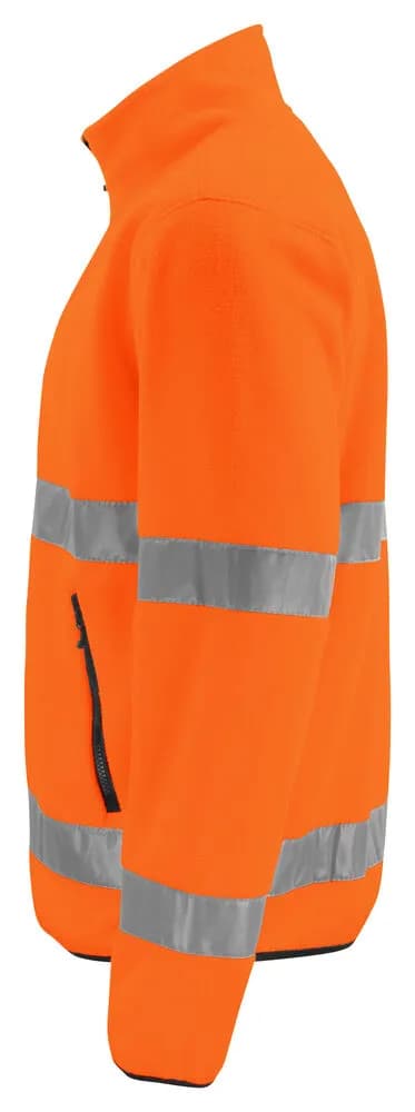 6327 FLEECE JACKE EN ISO 20471 KLASSE 3 - Orange/Schwarz