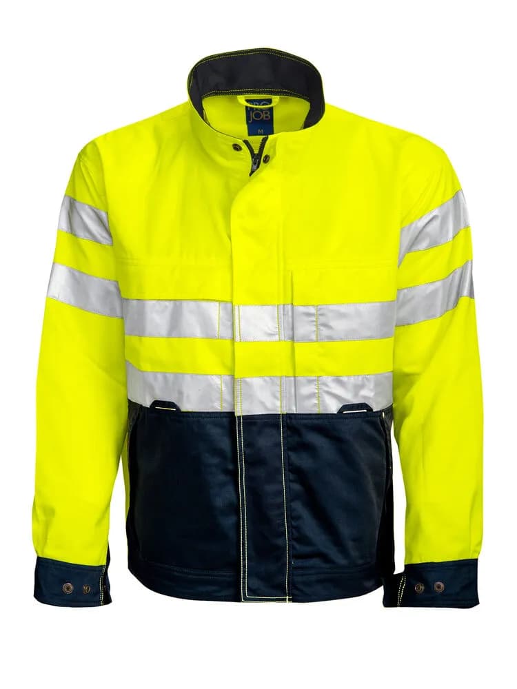6401 JACKE EN ISO 20471 KLASSE 3 - Gelb/Marine
