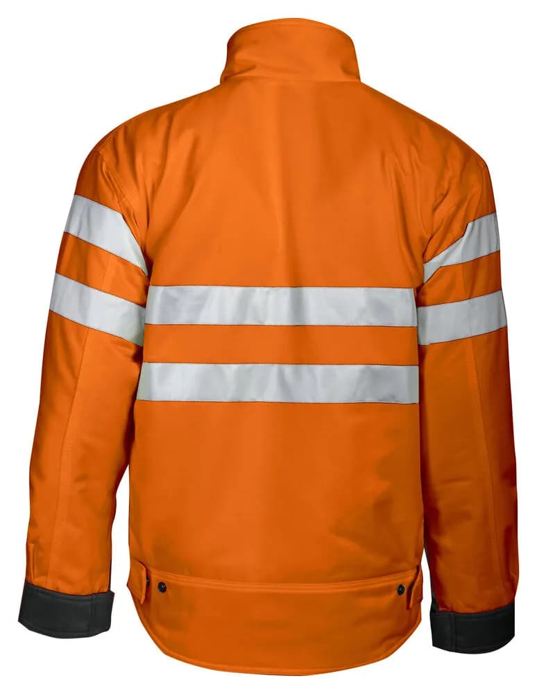 6407 GEFÜTTERTE JACKE EN ISO 20471 KLASSE 3 - Orange/Schwarz