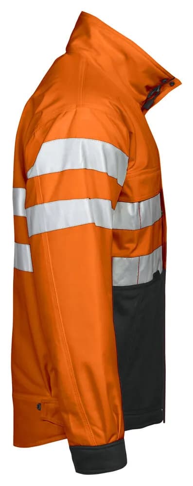 6407 GEFÜTTERTE JACKE EN ISO 20471 KLASSE 3 - Orange/Schwarz