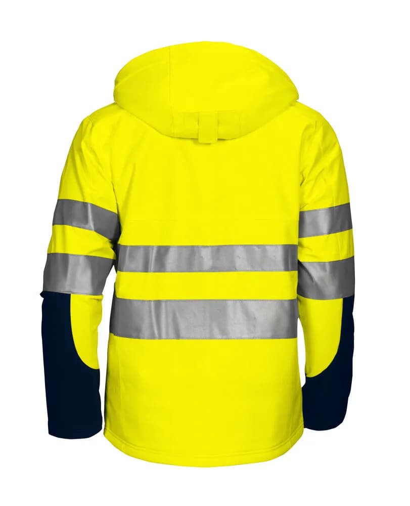 6420 FUNKTIONSJACKE EN ISO 20471 KLASSE 3/2 - Gelb/Marine