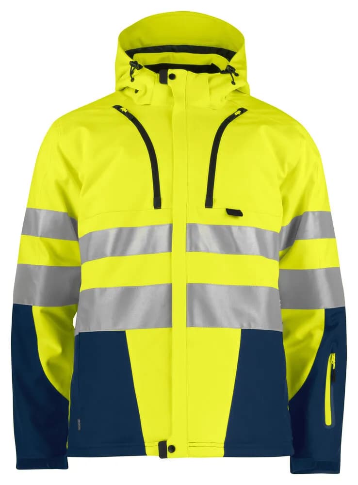 6420 FUNKTIONSJACKE EN ISO 20471 KLASSE 3/2 - Gelb/Marine