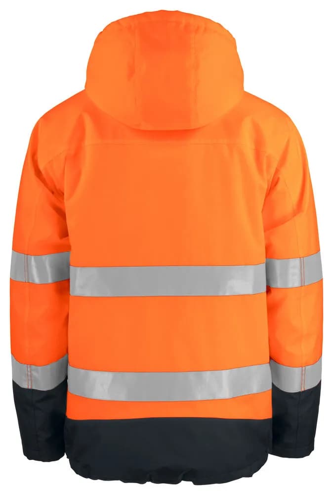 6441 GEFÜTTERTE JACKE EN ISO 20471 KLASSE 3 - Orange/Schwarz