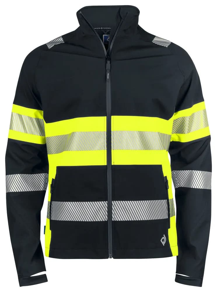 6442 FUNKTIONSJACKE EN ISO 20471 KLASSE 1 - Gelb/Schwarz