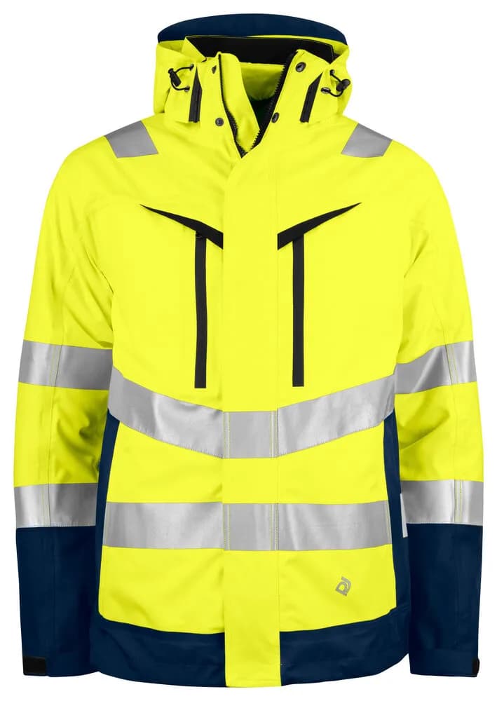 6445 3-IN-1 FUNKTIONSJACKE EN ISO 20471 KLASSE 3/2 - Gelb/Marine