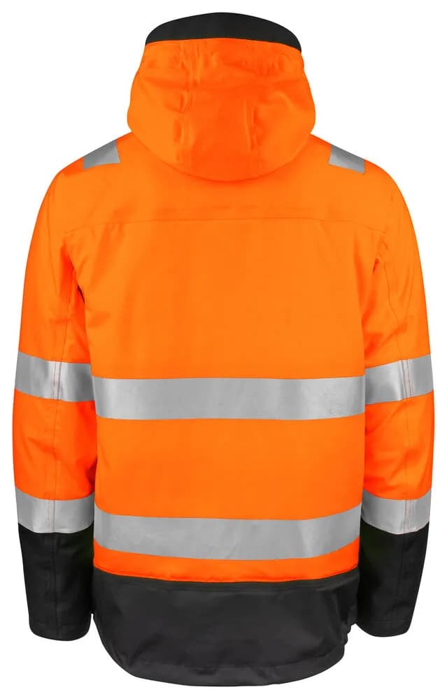 6445 3-IN-1 FUNKTIONSJACKE EN ISO 20471 KLASSE 3/2 - Orange/Schwarz