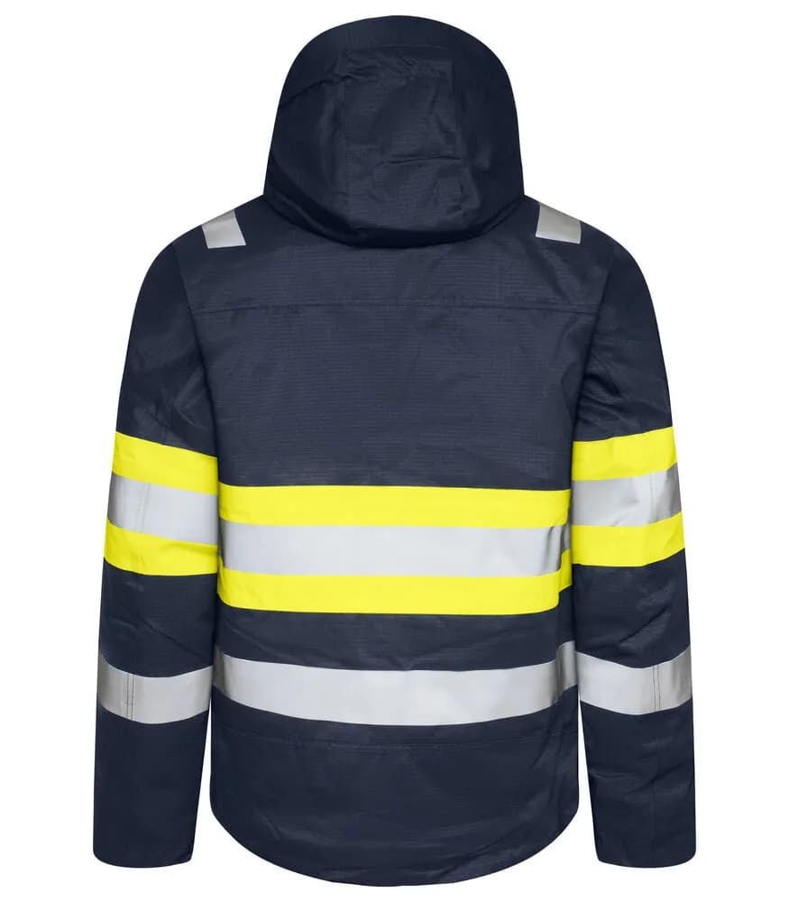 6454 FUNKTIONSJACKE EN ISO 20471 KLASSE 1 - Gelb/Marine